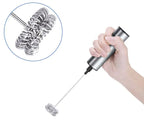Electric Milk Frother and Handheld Mixer for Kitchen
