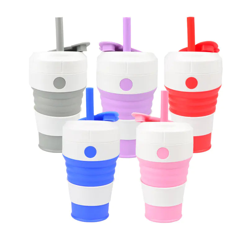Portable Folding Silicone Cup for Outdoor Sports