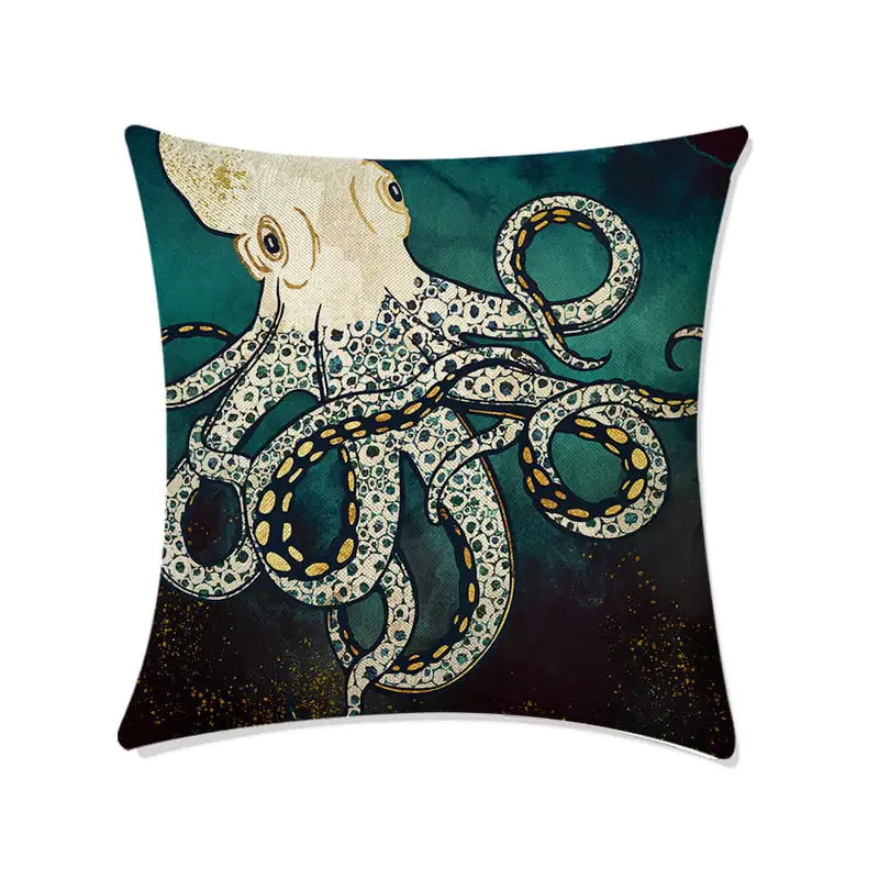 Deep Sea World Printed Sofa Pillow Cases for Home