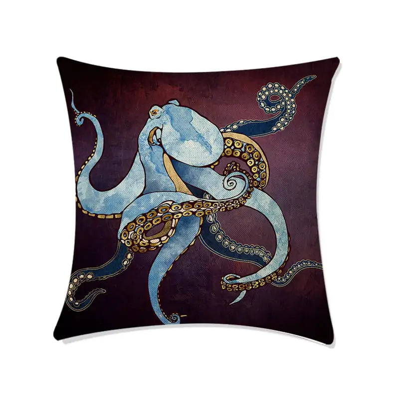 Deep Sea World Printed Sofa Pillow Cases for Home