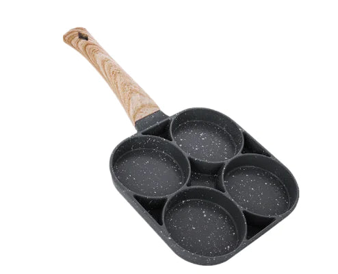 Four-Hole Non-Stick Egg Frying Pan for Breakfast