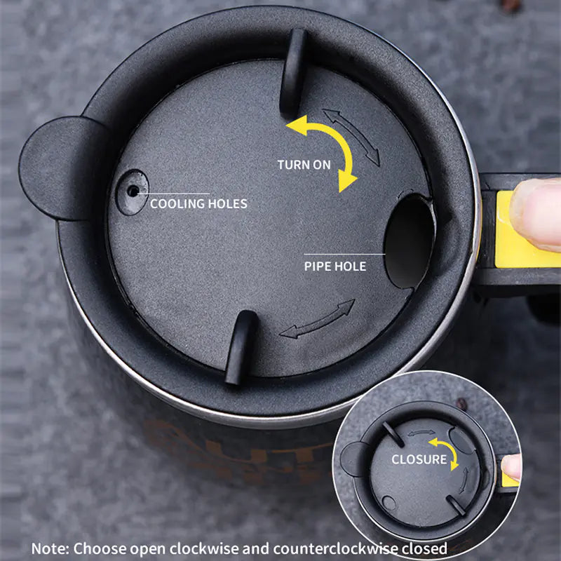 Automatic Self-Stirring Magnetic Mug - 304 Stainless Steel