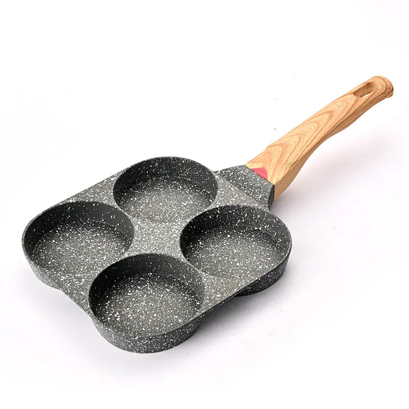 Four-Hole Non-Stick Egg Frying Pan for Breakfast