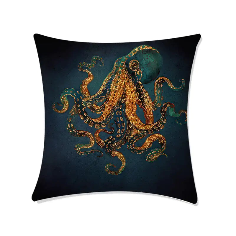 Deep Sea World Printed Sofa Pillow Cases for Home