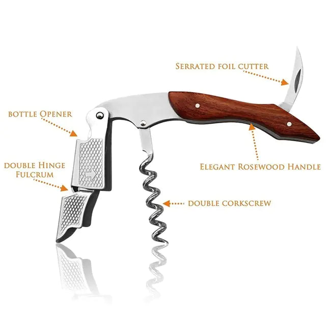 Professional Bottle Opener with Quality Wooden Handle