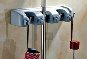 Multifunctional Plastic Mop Hook and Broom Hanger